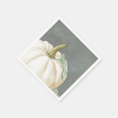 Boerderij herfst witte pompoen servet (Hoek)