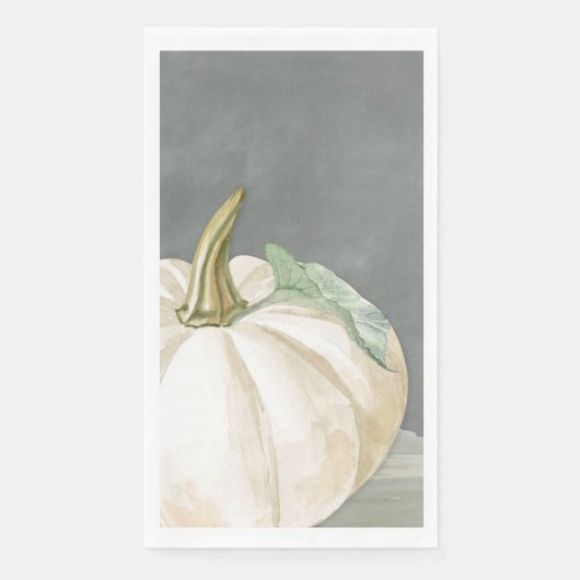 Boerderij herfst witte pompoen servet (Voorkant)