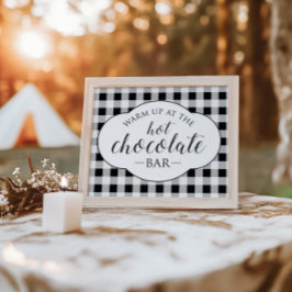 boerderij hete chocolade bar bord poster