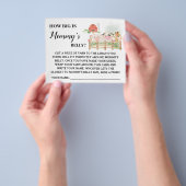 Boerderij Hoe groot is mama's buik Baby Shower spe Flyer (Hand)