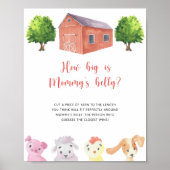 Boerderij - Hoe groot is mama's buik spel Poster (Voorkant)