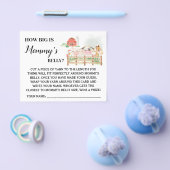 Boerderij Hoe groot is Moms Belly Baby shower Game Flyer (Enkel)