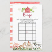 Boerderij House Animals Barnyard Bingo Games (Voorkant / Achterkant)