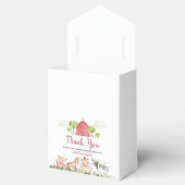 Boerderij House Animals Barnyard Birthday Baby sho Bedankdoosjes (Geopend)