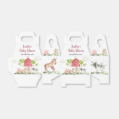 Boerderij House Animals Barnyard Birthday Baby sho Bedankdoosjes (Uitgevouwen)