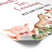 Boerderij House Animals Barnyard Dank u voor uw ko Poster (Hoek)