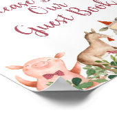 Boerderij House Animals Barnyard Gelieve onze gast Poster (Hoek)