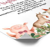 Boerderij House Animals Barnyard Late Night Diaper Poster (Hoek)