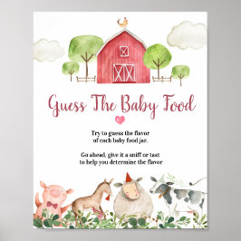 Boerderij House Animals Barnyard Raad Baby Poster