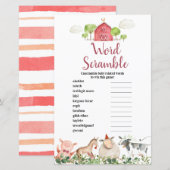 Boerderij House Animals Barnyard Scramble (Voorkant / Achterkant)