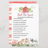 Boerderij House Animals Barnyard vindt het gastspe (Voorkant / Achterkant)