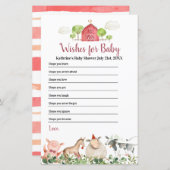 Boerderij House Animals Barnyard Wishes for Baby (Voorkant / Achterkant)