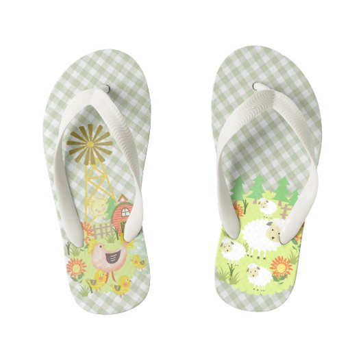 Boerderij House Buffalo Pset. Teenslippers kind (Voetbed)