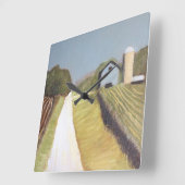 Boerderij House Clock Vierkante Klok (Hoek)