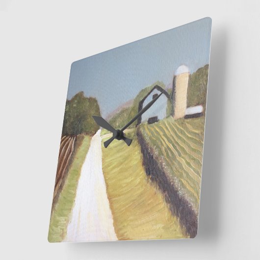 Boerderij House Clock Vierkante Klok (Hoek)