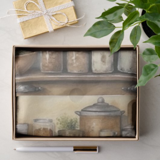 Boerderij House Kitchen Tissuepapier (Geschenk)