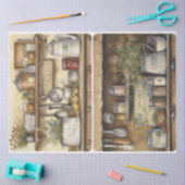 Boerderij House Kitchen Tissuepapier (Craft)