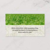 Boerderij House Logo | Gras | Tractor Visitekaartje (Achterkant)