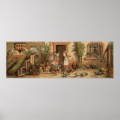  Boerderij House moeder en dochter Print (Voorkant)