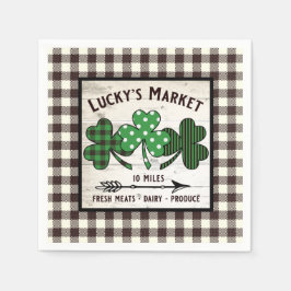 BOERDERIJ HOUSE ST PATRICK'S DAY SHAMROCK DECOUPAG SERVET