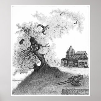 "Boerderij House" van Jeff Camden Poster