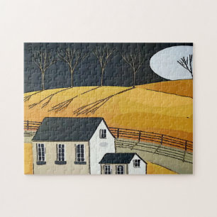 Boerderij House, voeg tekst toe, Legpuzzel