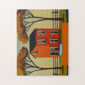 Boerderij House, voeg tekst toe, Legpuzzel (Verticaal)