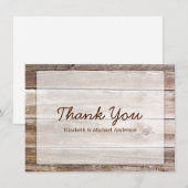 Boerderij Hout Bedankkaart (Voorkant / Achterkant)