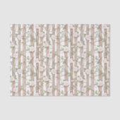 Boerderij Hout Roze Bloemen Land Verjaardag Tissuepapier (Voorkant)