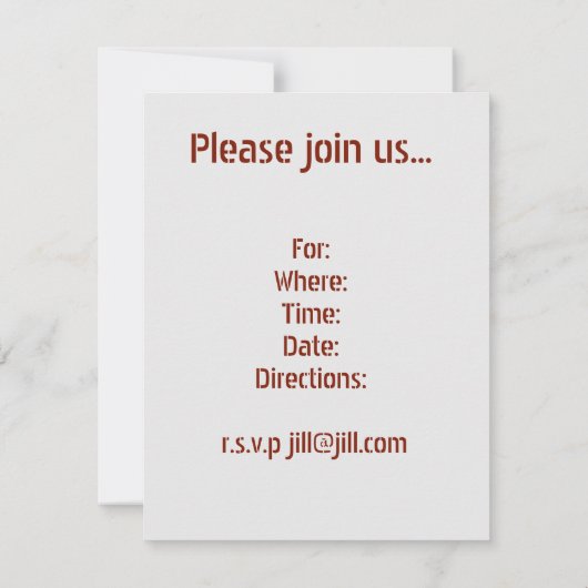 Boerderij hout vervaagd afbladderende verf shabby kaart (Achterkant)