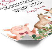 Boerderij Huis Dieren Barnyard Baby Sock Hunt Post Poster (Hoek)