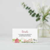 Boerderij Huis Dieren Barnyard Details Kaart (Staand voorkant)