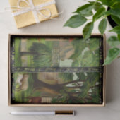 Boerderij, huis en tuin tissuepapier (Geschenk)