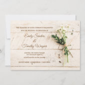 Boerderij huis huwelijksuitnodiging kaart (Voorkant)