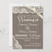 Boerderij Huis  Lace Country Wedding Kaart (Voorkant)