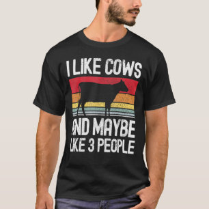 Boerderij Ik Hou Van Koeien En Misschien Hou Ik Va T-shirt
