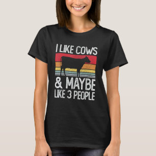 Boerderij Ik Hou Van Koeien En Misschien Van 3 Men T-shirt