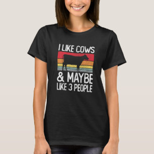 Boerderij Ik Hou Van Koeien En Misschien Vind Ik 3 T-shirt