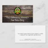 Boerderij Illustratie Logo | houten planken Visitekaartje (Voorkant / Achterkant)