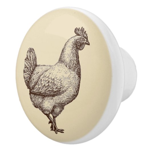  Boerderij in Antiek stijl Keramische Knop (Rechts)