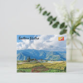 Boerderij in Bhutan oostelijke bergen - Himalaya Briefkaart (Staand voorkant)
