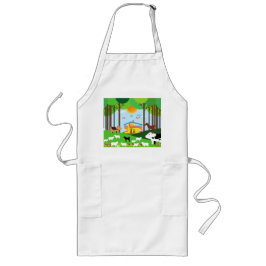 Boerderij in de bossen lang schort