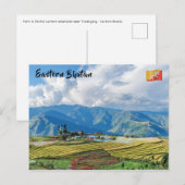 Boerderij in de oostelijke bergen van Bhutan - Him Briefkaart (Voorkant / Achterkant)