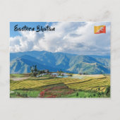 Boerderij in de oostelijke bergen van Bhutan - Him Briefkaart (Voorkant)