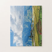 Boerderij in de oostelijke bergen van Bhutan - Him Legpuzzel (Verticaal)