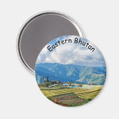 Boerderij in de oostelijke bergen van Bhutan - Him Magneet (Voorkant / Achterkant)