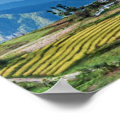 Boerderij in de oostelijke bergen van Bhutan - Him Poster (Hoek)