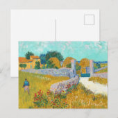 Boerderij in de Provence door Van Gogh: Briefkaart (Voorkant / Achterkant)