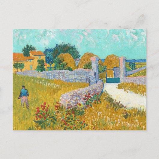 Boerderij in de Provence door Van Gogh: Briefkaart (Voorkant)