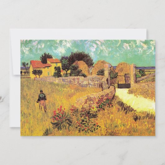 Boerderij in de Provence door Vincent van Gogh (Voorkant)